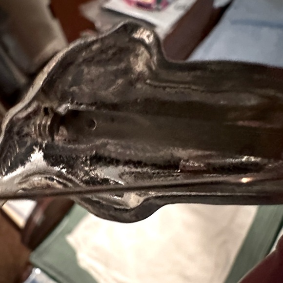 Vintage 1991 signed Maurice Milleur Pewter Cat Brooch - Picture 6 of 8